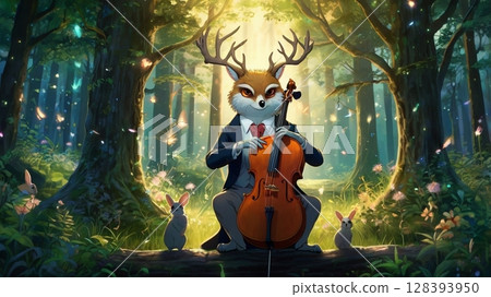 Fantastic Melodies Echoing in the Forest: The Fantasy World of Musicians 128393950