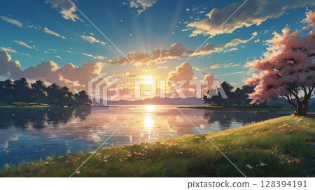 A fantasy and healing digital landscape poem woven by clear skies and winds A fantasy and healing digital landscape poem woven by clear skies and winds 128394191