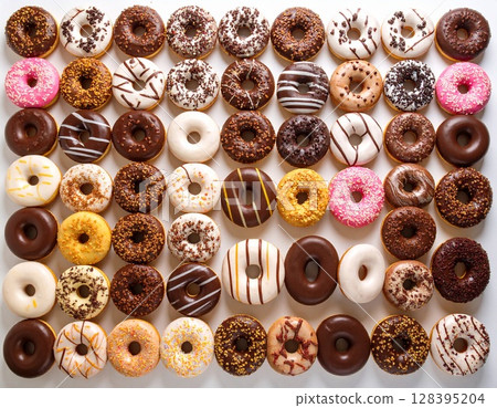 Different kinds of donuts 128395204