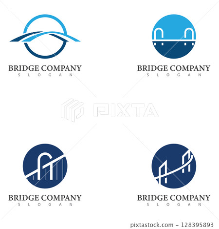 bridge logo vector design template 128395893