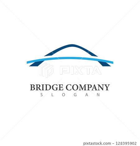 bridge logo vector design template 128395902