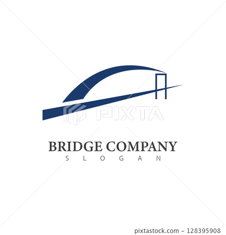 bridge logo vector design template 128395908