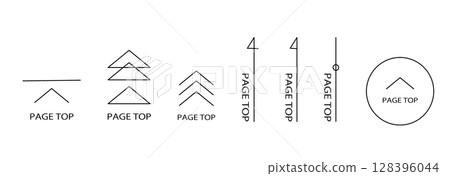 Scroll up button set for websites 128396044