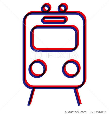 Train vehicle icon pictogram Train vehicle icon pictogram 128396093