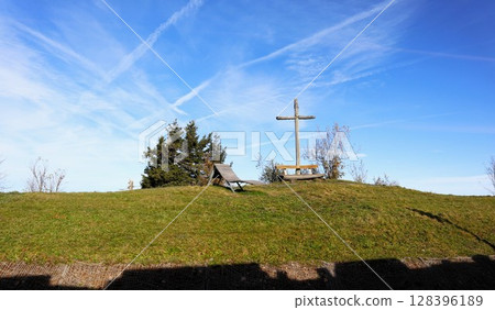 Cross on Mount Rigi, Switzerland Cross on Mount Rigi, Switzerland 128396189