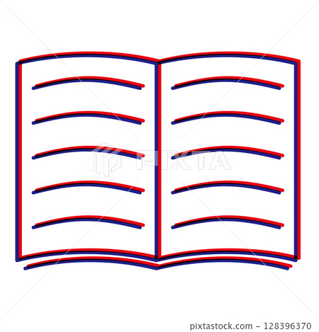 Notebook book icon pictogram Notebook book icon pictogram 128396370