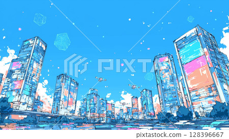 霓虹燈背景插畫、縮圖、Youtube、部落格、素材、無人 霓虹燈背景插畫、縮圖、Youtube、部落格、素材、無人 128396667