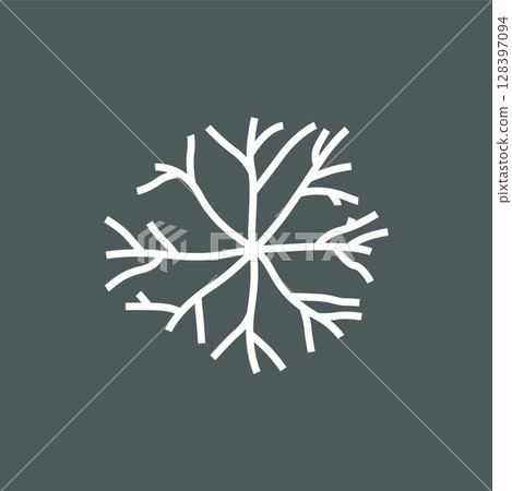 cell neuron technology logo design illustration data simple abstract modern template brand product 128397094