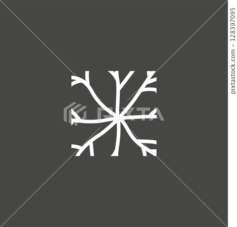 cell neuron technology logo design illustration data simple abstract modern template brand product 128397095