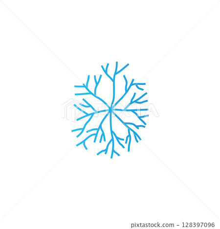 cell neuron technology logo design illustration data simple abstract modern template brand product 128397096