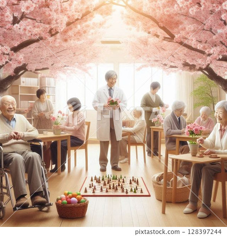 Senior citizens Senior citizens 128397244