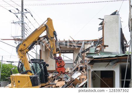 House demolition work 128397302