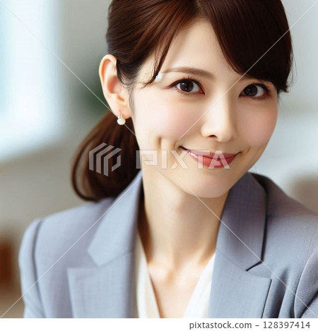 Female office worker in her 40s 128397414