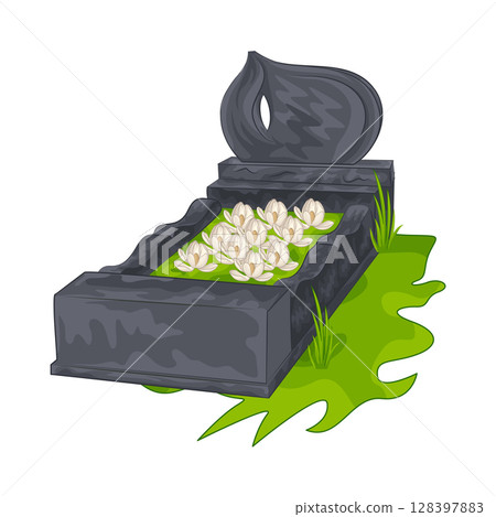 illustration of grave 128397883
