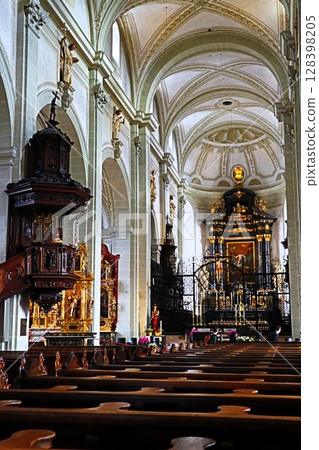 Hofkirche in Lucerne, Switzerland Hofkirche in Lucerne, Switzerland 128398205