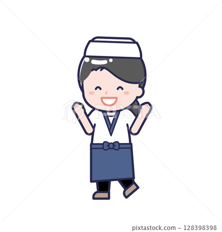 Sushi chef / diagonal / female 07 128398398