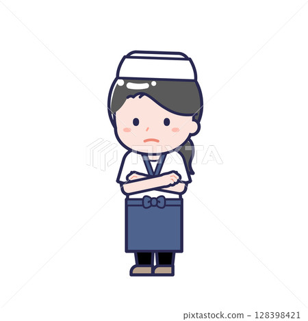 Sushi chef / diagonal / female 30 128398421