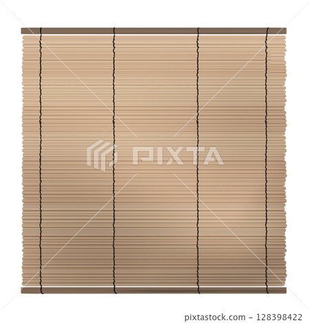 Simple bamboo blind illustration 128398422