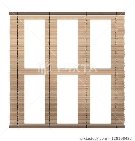 Simple bamboo blind illustration 128398423