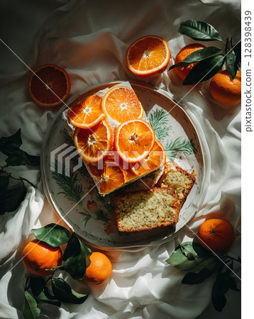 Citrus-Glazed Poppy Seed Loaf Cake, a Delightful Treat Citrus-Glazed Poppy Seed Loaf Cake, a Delightful Treat 128398439