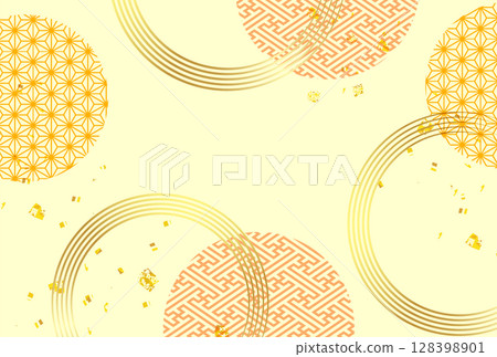 Autumn Japanese pattern colorful background Autumn Japanese pattern colorful background 128398901