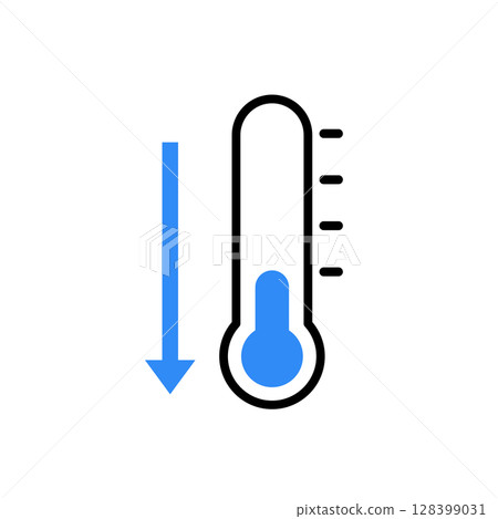 溫度計簡單圖標 128399031