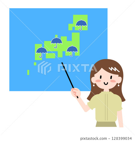 全國降雨預報圖例 128399034