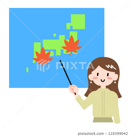 傳達賞楓最佳時節訊息的插圖 傳達賞楓最佳時節訊息的插圖 128399042