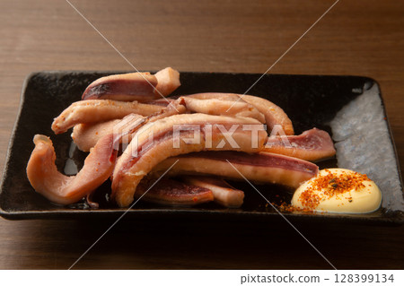 Grilled squid ears Grilled squid ears 128399134