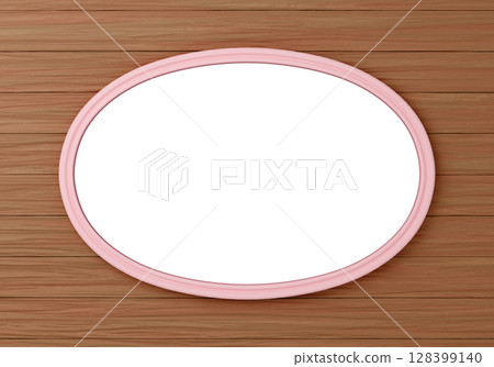 3D material_frame_oval_pink 128399140