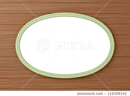 3D材質_框架_橢圓_黃綠色 3D材質_框架_橢圓_黃綠色 128399142