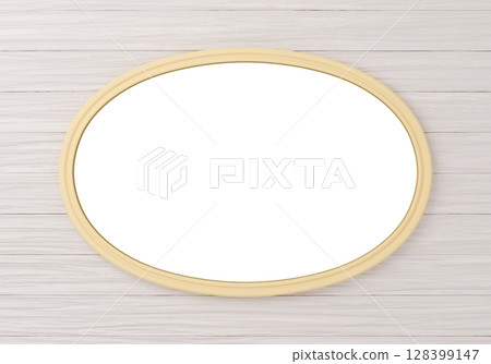 3D material_frame_oval_yellow 128399147