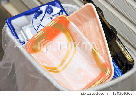 資源回收食品托盤 128399305