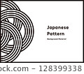 日式幾何線條背景素材 128399338