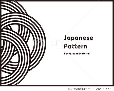 日式幾何線條背景素材 128399338