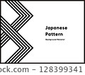 日式幾何線條背景素材 128399341