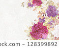 Chic postcard of swallowtail butterfly and roses 2 128399892