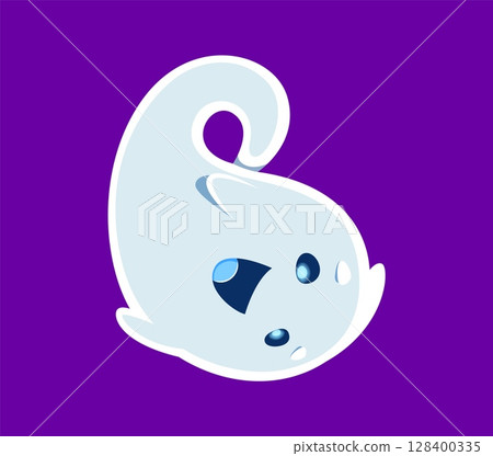 Halloween font B letter ghost cartoon cute character. Horror creature character font typeset, Halloween monster mascot or creepy ghost funny personage English ABC vector letter. Latin alphabet symbol Halloween font B letter ghost cartoon cute character. Horror creature character font typeset, Halloween monster mascot or creepy ghost funny personage English ABC vector letter. Latin alphabet symbol 128400335