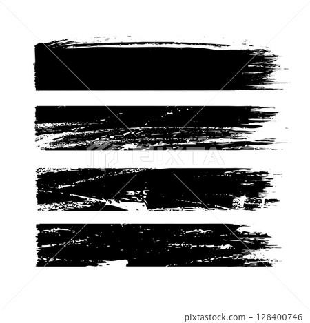 Grunge paintbrush stroke collection. messy brush stroke element. Set of brush stroke. Vector design collection Grunge paintbrush stroke collection. messy brush stroke element. Set of brush stroke. Vector design collection 128400746