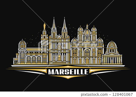 Vector illustration of Marseille Vector illustration of Marseille 128401067