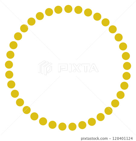 Yellow simple circle icon 128401124
