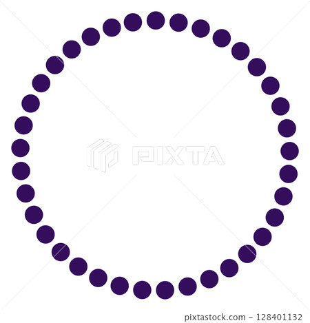 Purple simple circle icon 128401132