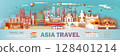 961  Asia travel infographics 128401214
