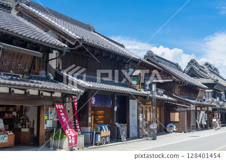 Saitama Prefecture, Kawagoe Ichibangai: A street lined with storehouses Saitama Prefecture, Kawagoe Ichibangai: A street lined with storehouses 128401454