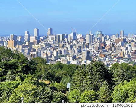 View from Asahiyama Memorial Park, Sapporo 128401508
