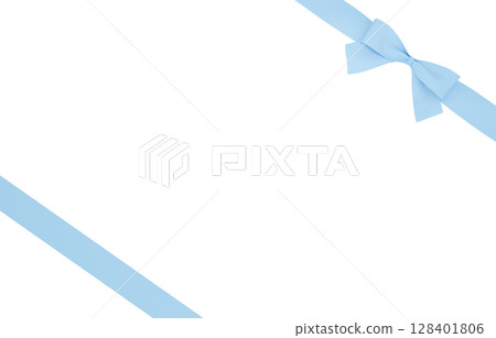 3D material_ribbon_light blue 128401806