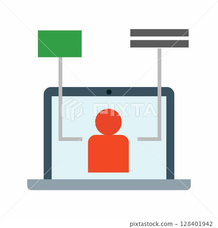 User Experience icon vector image. Suitable for mobile apps, web apps and print media. 128401942
