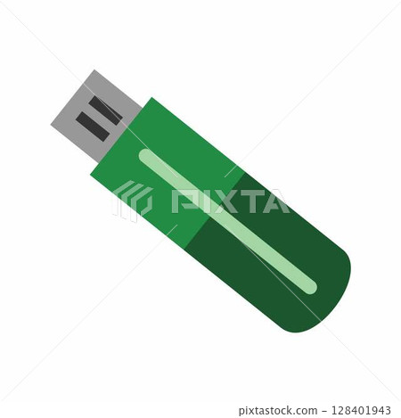 USB Drive II icon vector image. Suitable for mobile apps, web apps and print media. 128401943