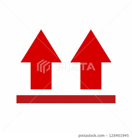 Upwards icon vector image. Suitable for mobile apps, web apps and print media. Upwards icon vector image. Suitable for mobile apps, web apps and print media. 128401945