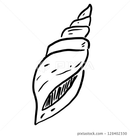 Sea Shells Hand drawn line art sketch doodle fisherman aesthetic coastal nautical illustration Sea Shells Hand drawn line art sketch doodle fisherman aesthetic coastal nautical illustration 128402330